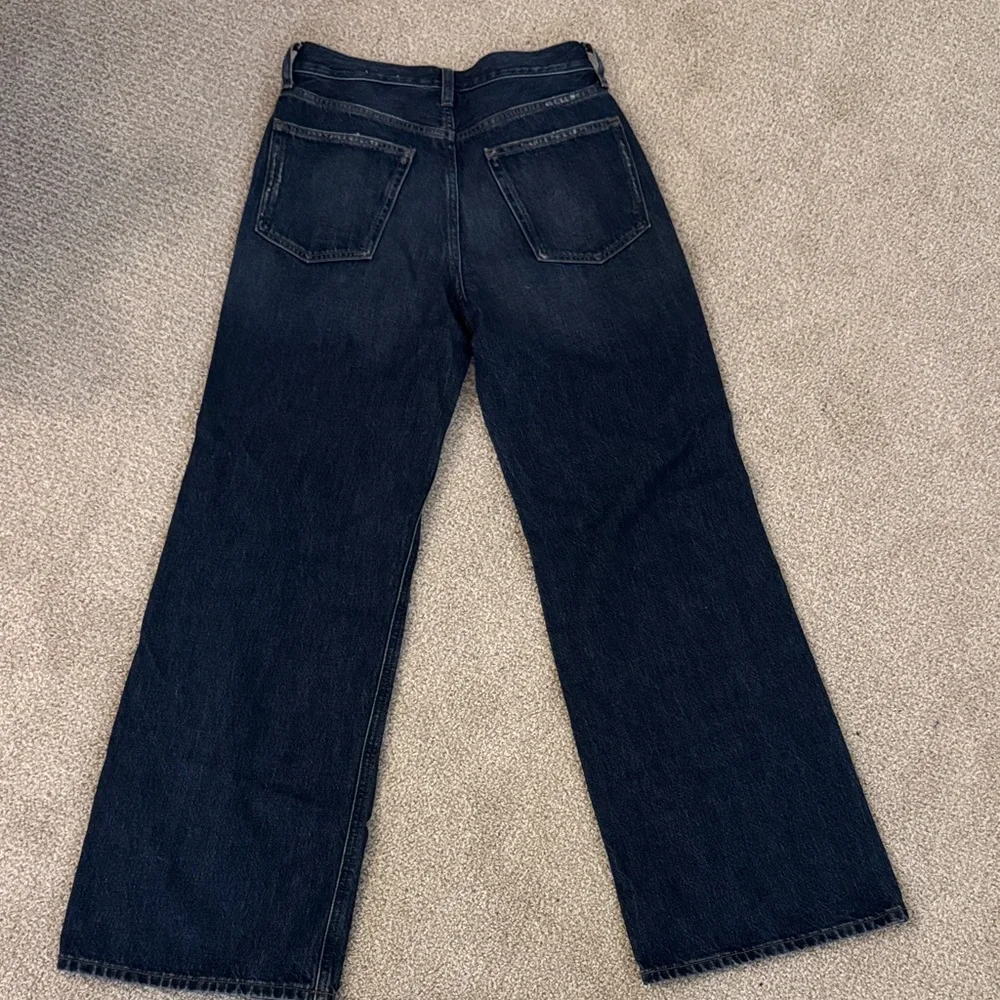 J.Crew Premium Edition Women’s SZ 25 Vintage Wide Leg, Medium Blue Jeans - Picture 5 of 10